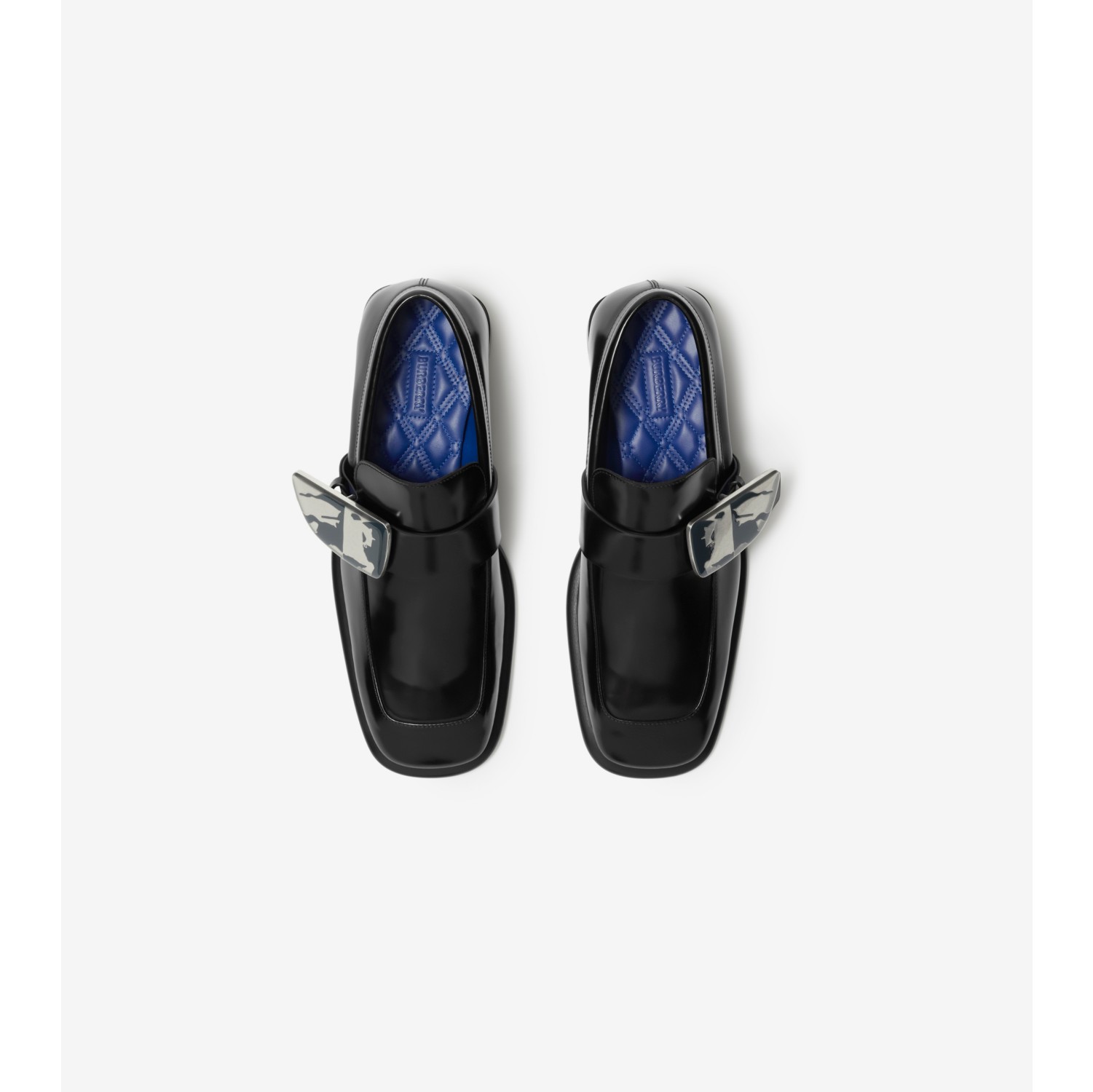 Leather Shield Loafers