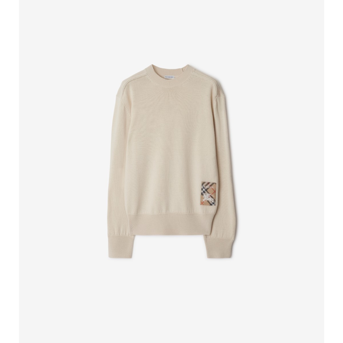  Check Label Wool Sweater