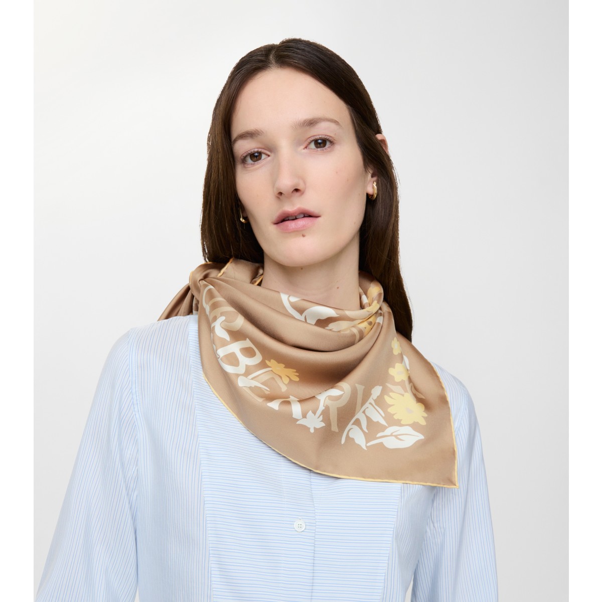  Floral EKD Silk Scarf