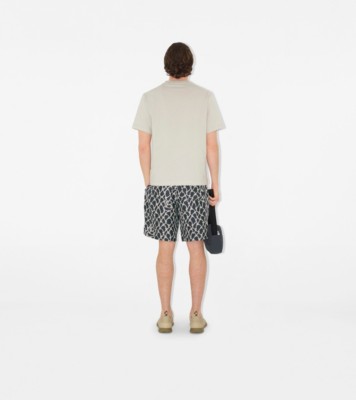 【送料&関税込】Burberry Beige Cotton T-shirt With Flower Pr BURBERRY - T-shirt with Paisley logo | Leam Roma - Luxury