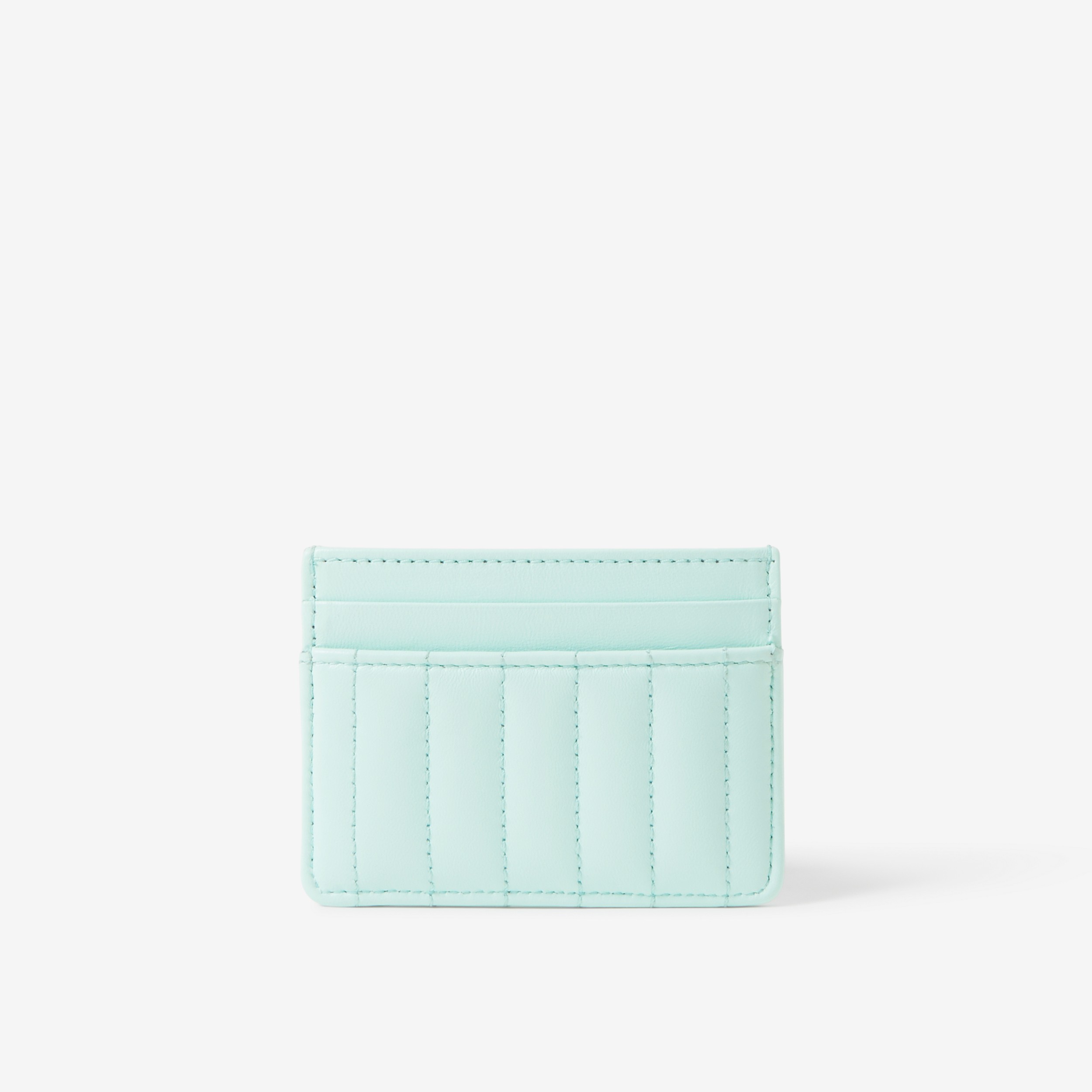 Quilted Leather Lola Card Case in Cool Mint - Women | Burberry® Official - 3