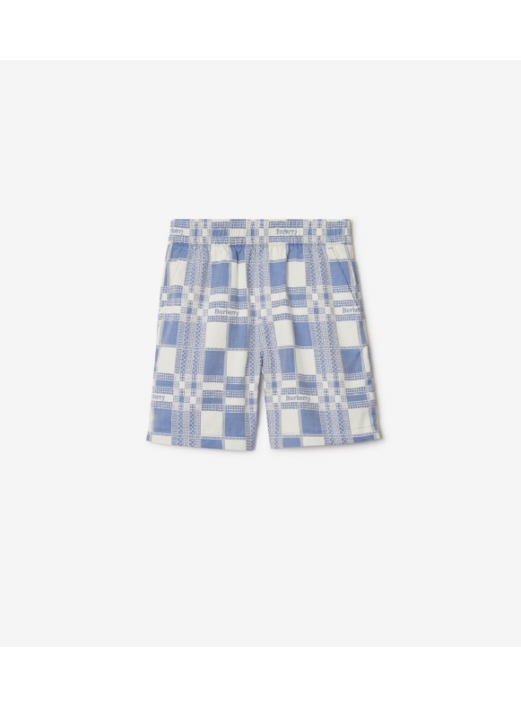 Burberry shorts deals kids silver