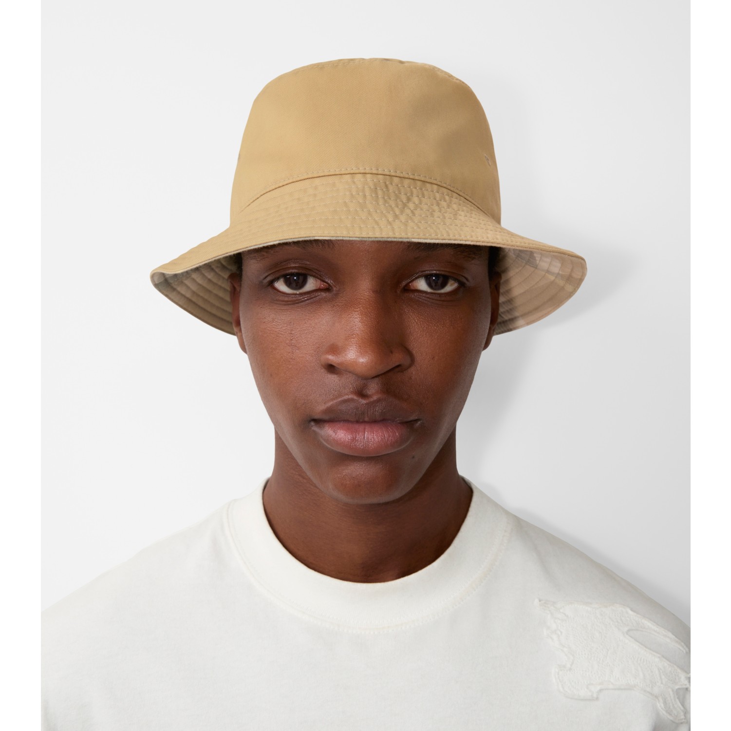 Reversible Cotton Blend Bucket Hat