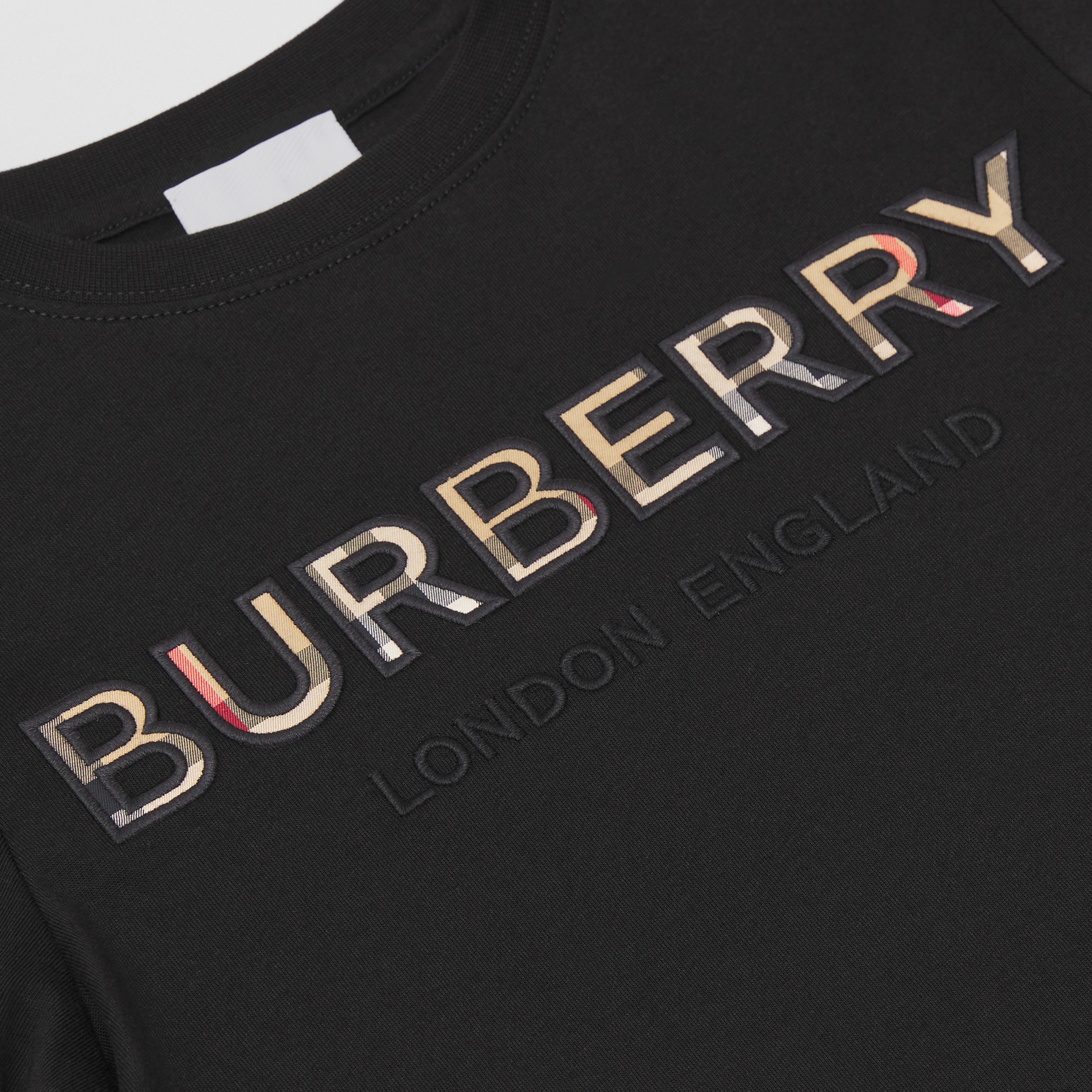 エンブロイダリーロゴ コットンTシャツ (ブラック) | Burberry®公式サイト