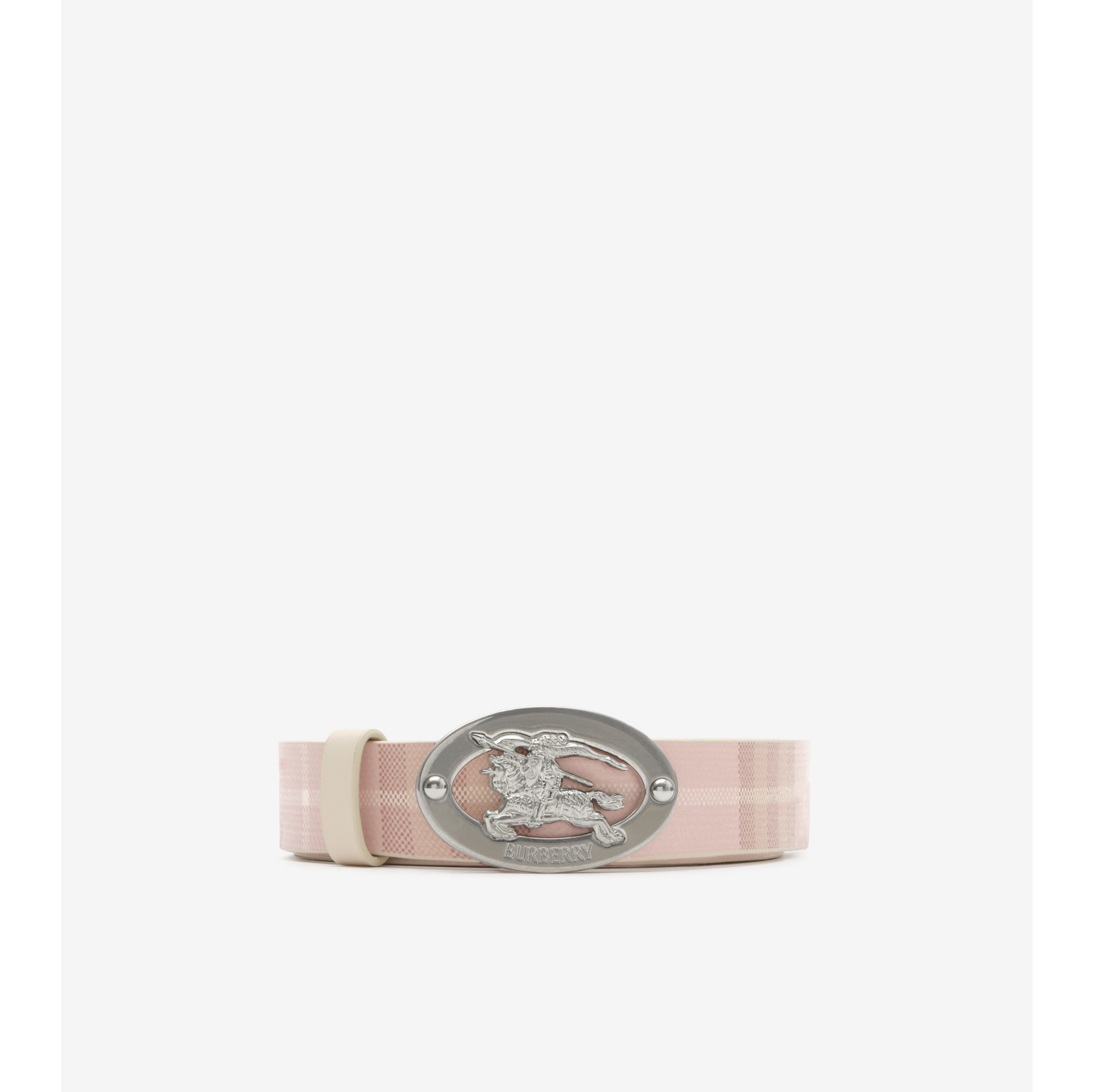 Thin Reversible Check Oval Belt