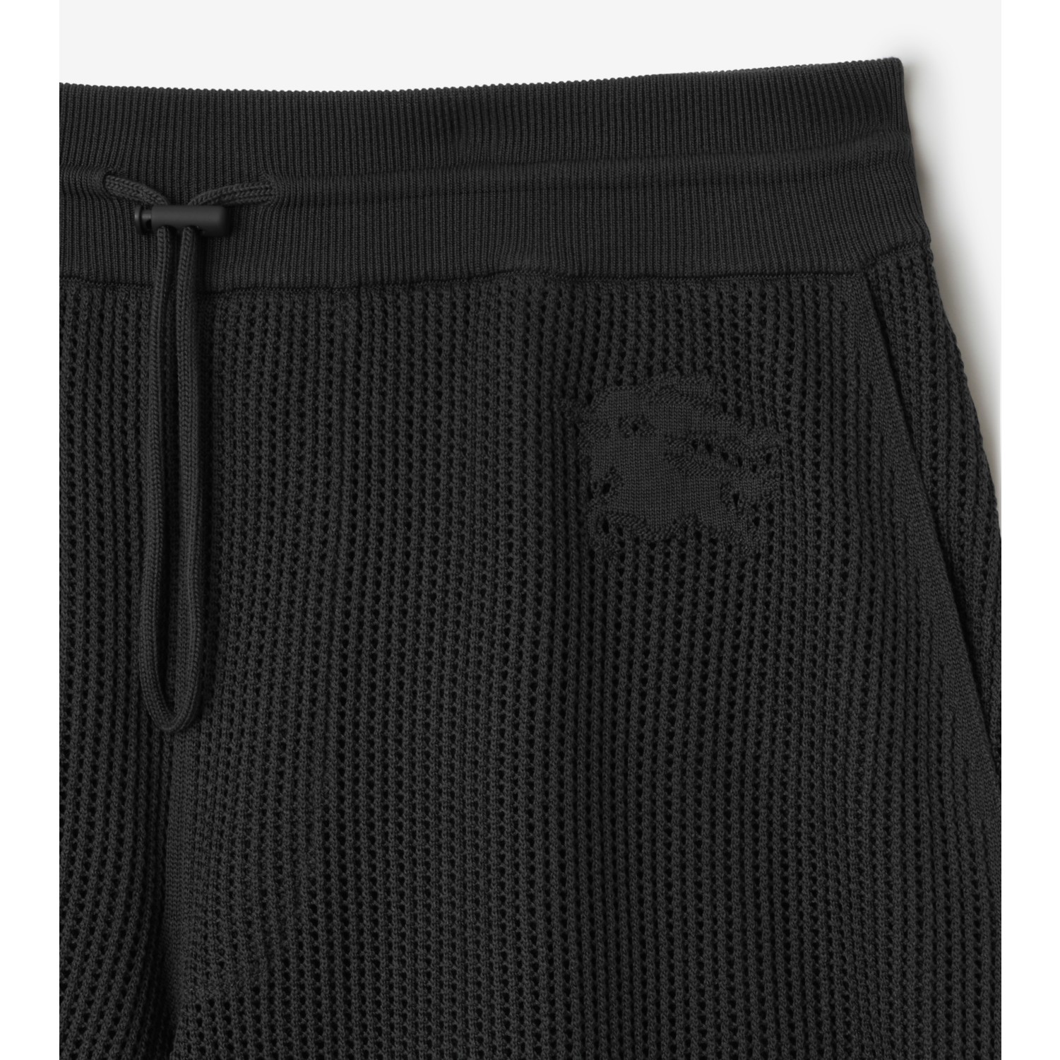 Pantalones cortos de malla en seda y algodón