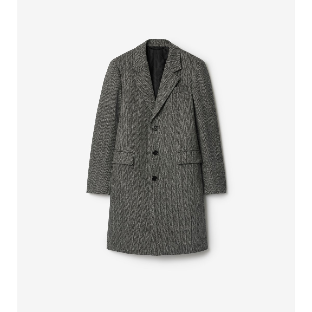  Check Herringbone Tailored Coat