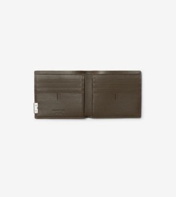 B Cut Bifold Wallet In Military - Men, Leather | Burberry® Official