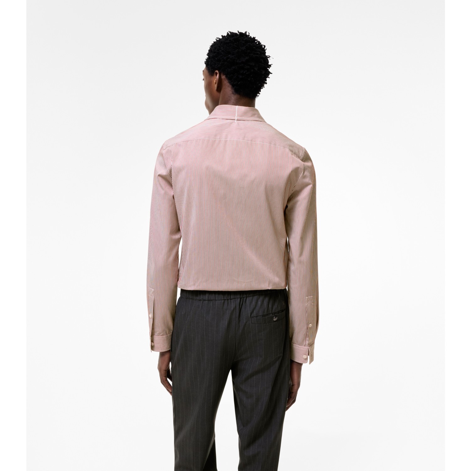 Slim Fit Striped Cotton Shirt in Vineyard red - Men | Burberry® Official