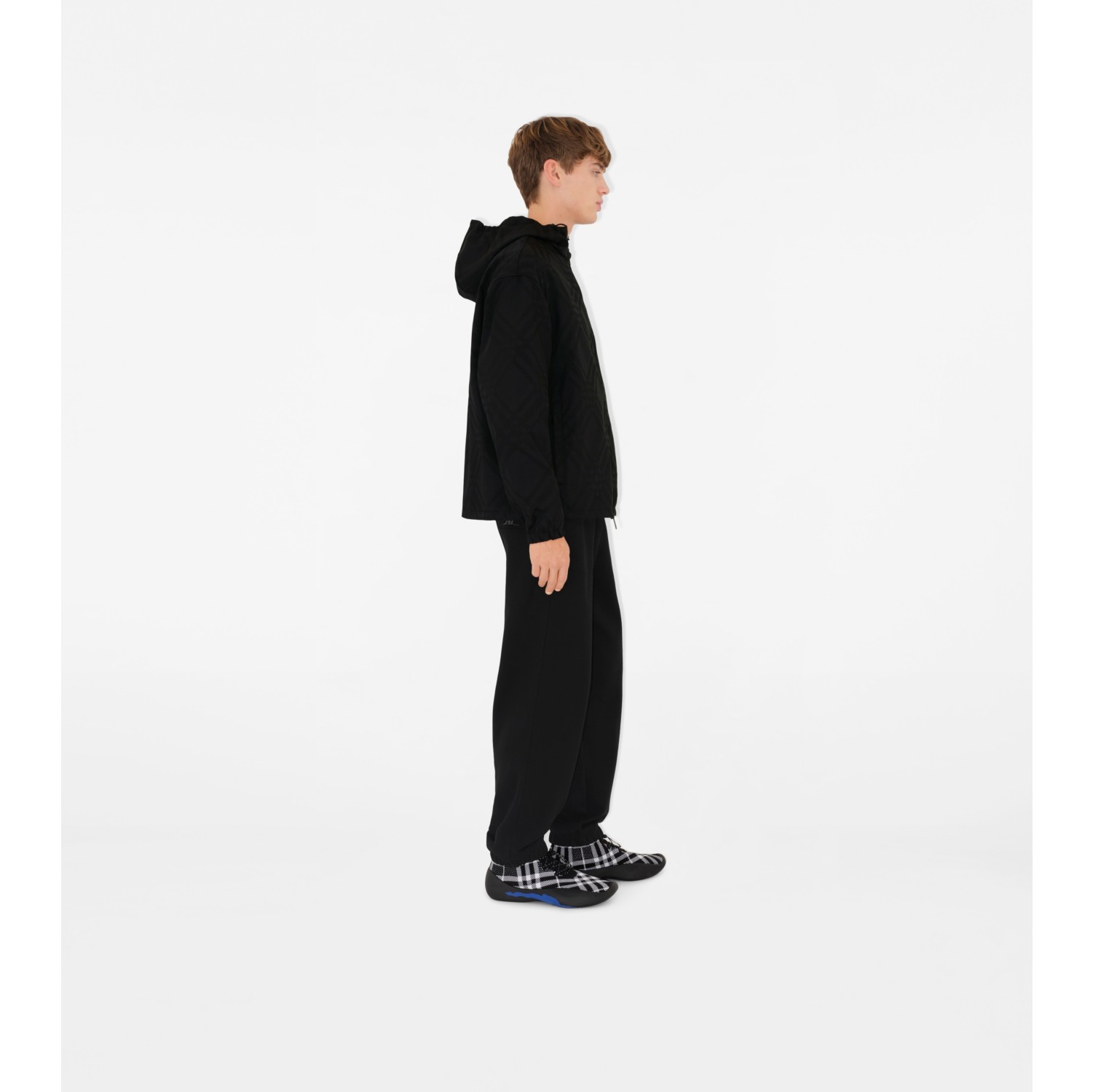 Giacca in nylon Check