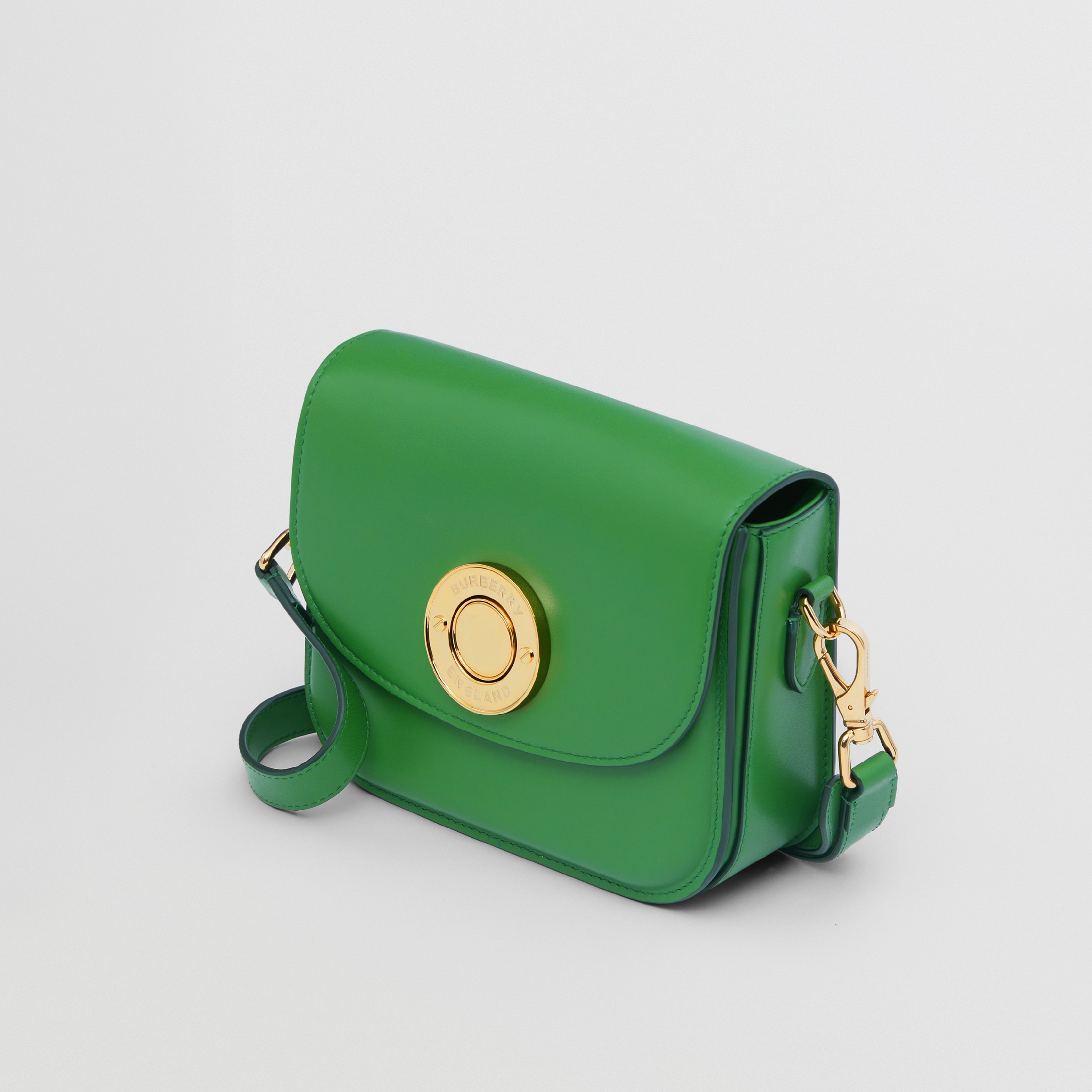 Leather Small Elizabeth Bag in Deep Emerald Green - Women | Burberry® Official - 4