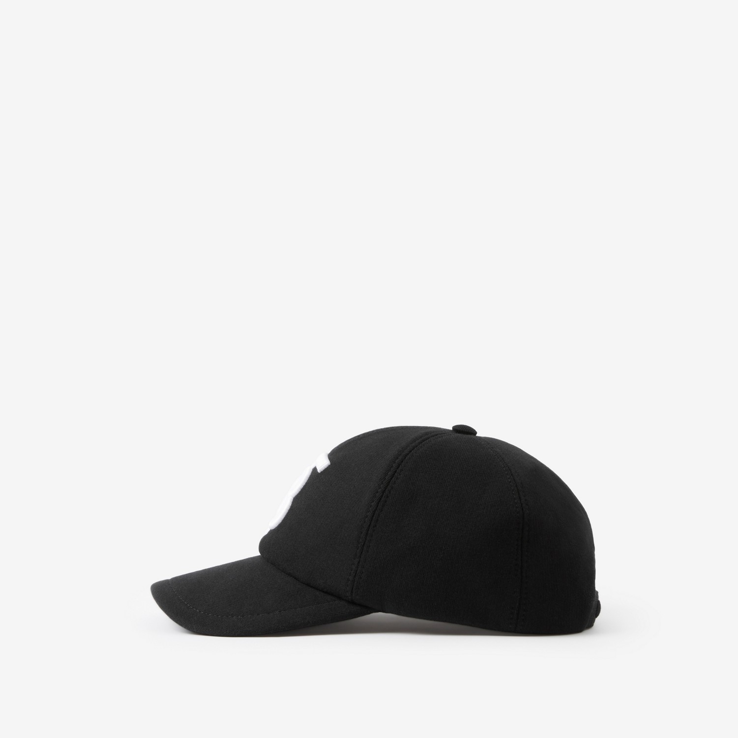 Monogram Motif Cotton Jersey Baseball Cap in Black | Burberry® Official