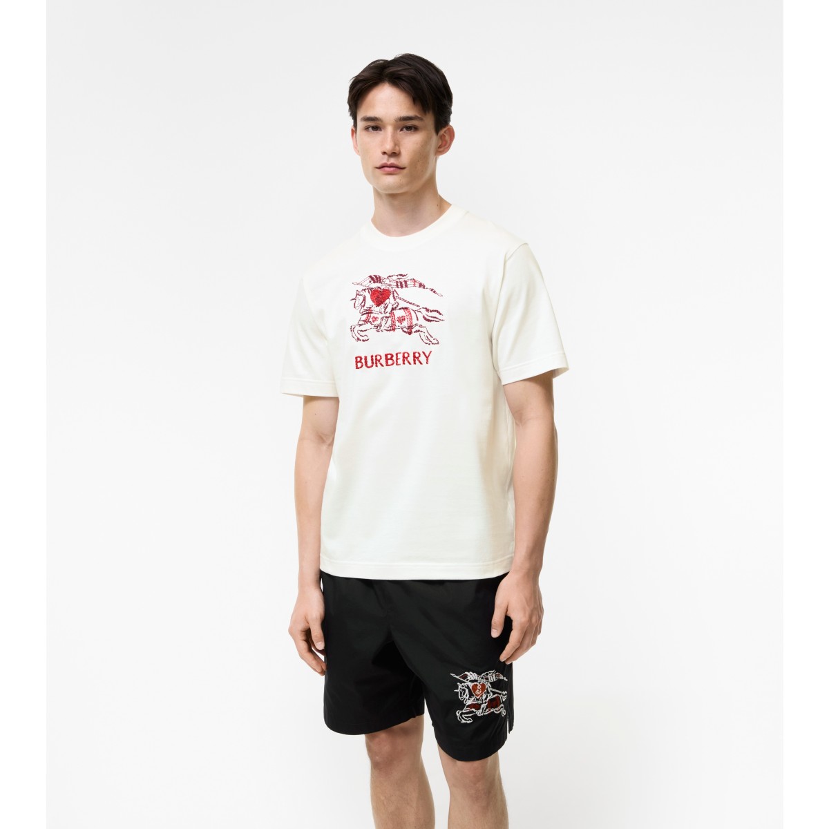  Embroidered Heart Knight T-shirt