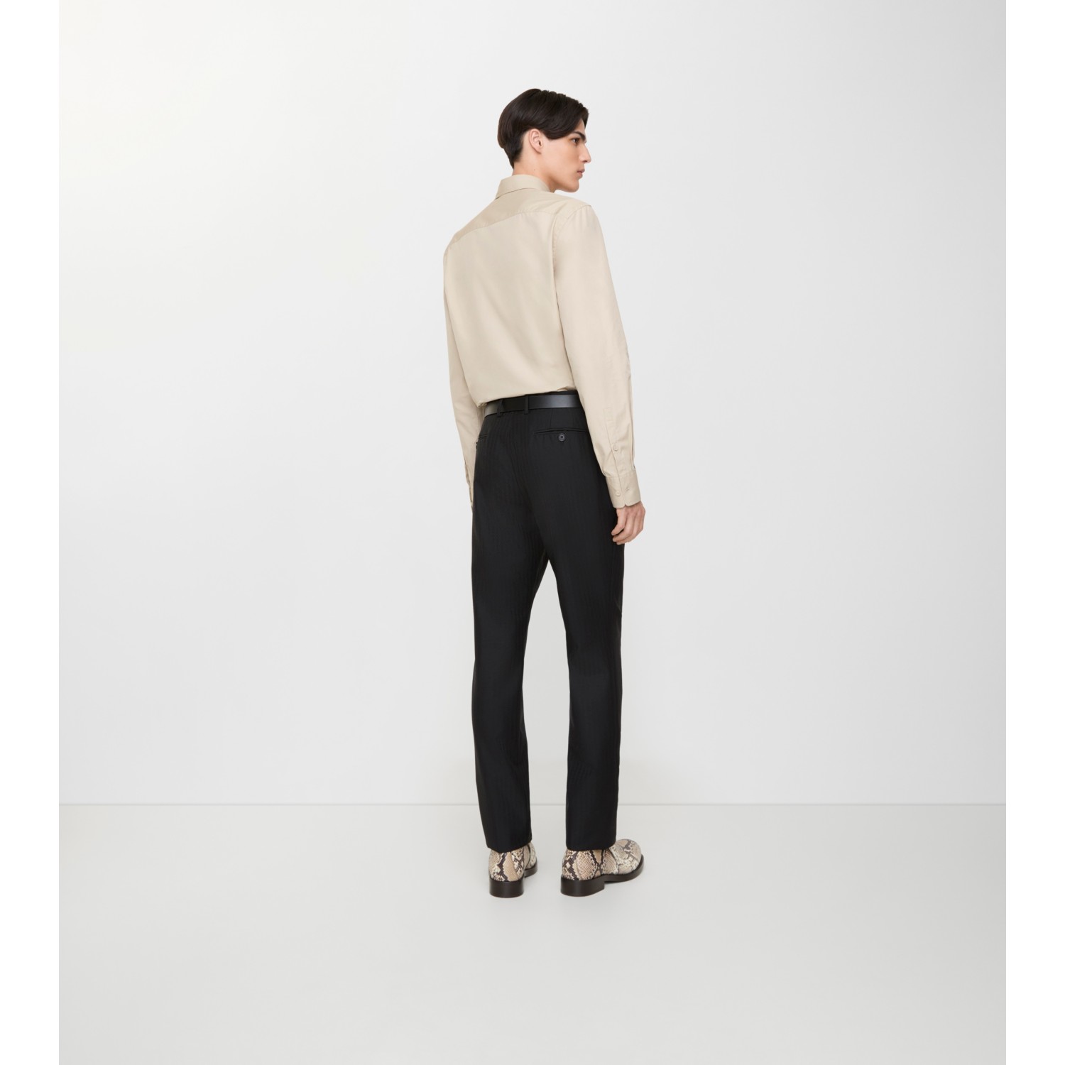 Striped Wool Mohair Tailored Trousers - thumbnail 3