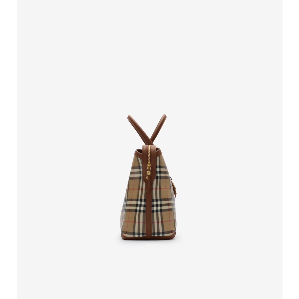  Check Medium Zip Tote