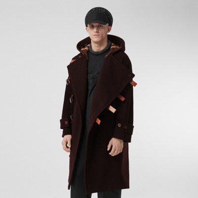 burberry hooded duffle coat