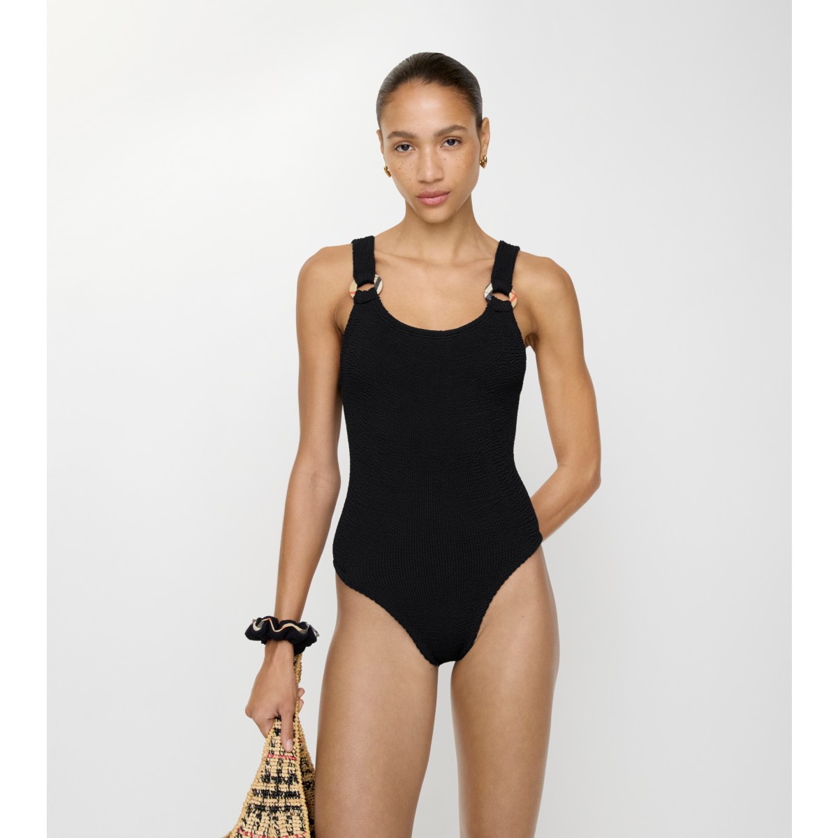  Check Domino Swimsuit