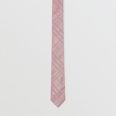 burberry pink check tie