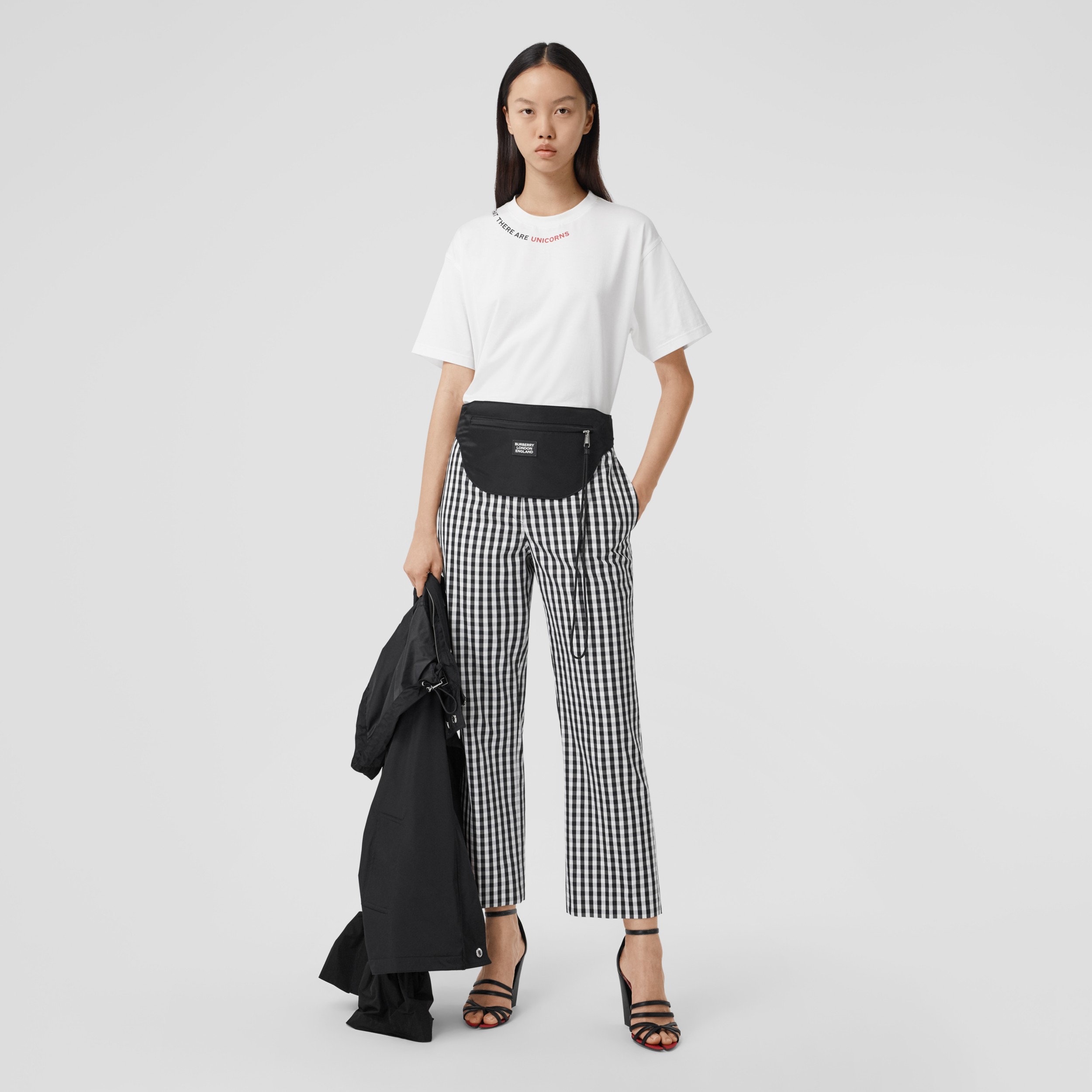 wool cropped trousers