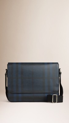 Small London Check Messenger Bag