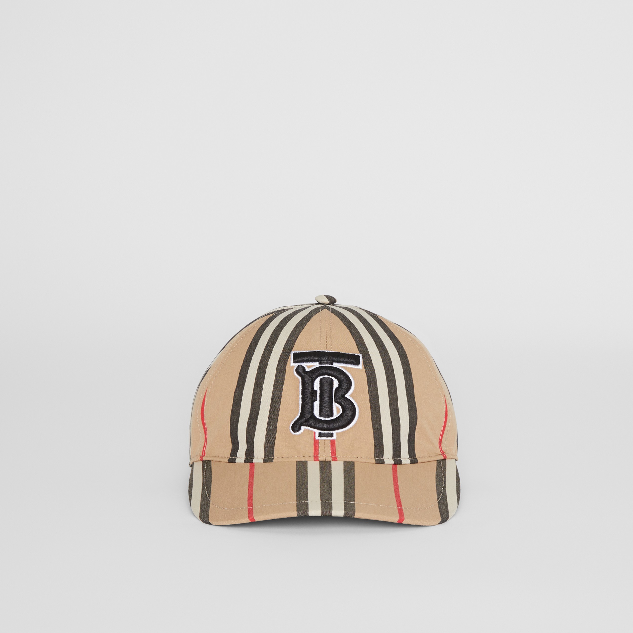 Gorra de béisbol a rayas (Beige Vintage) | Burberry® oficial - 1