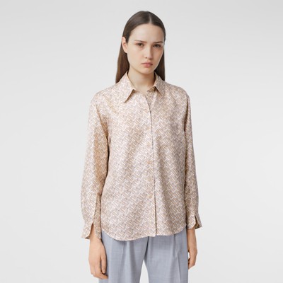 burberry print blouse