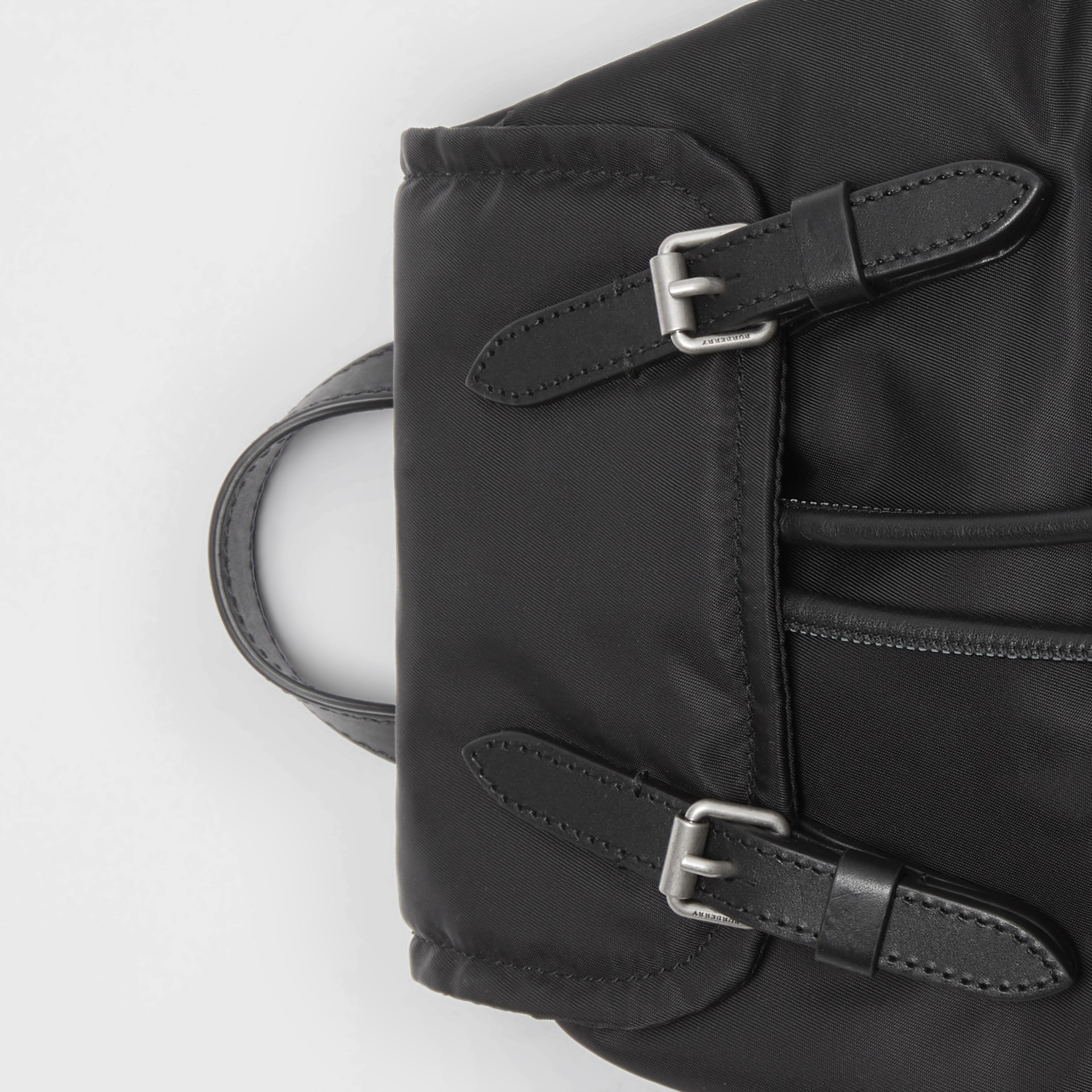 The Small Crossbody Rucksack in Puffer Nylon in Black - Women ...