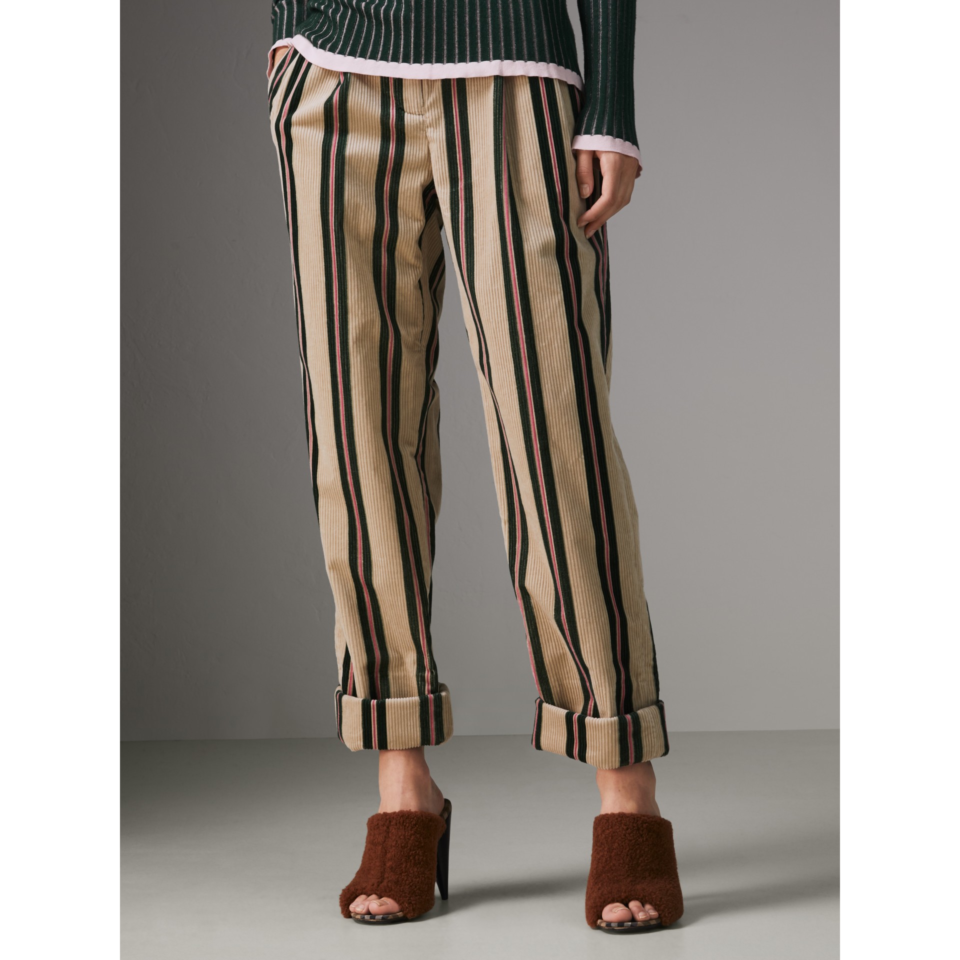 corduroy striped pants