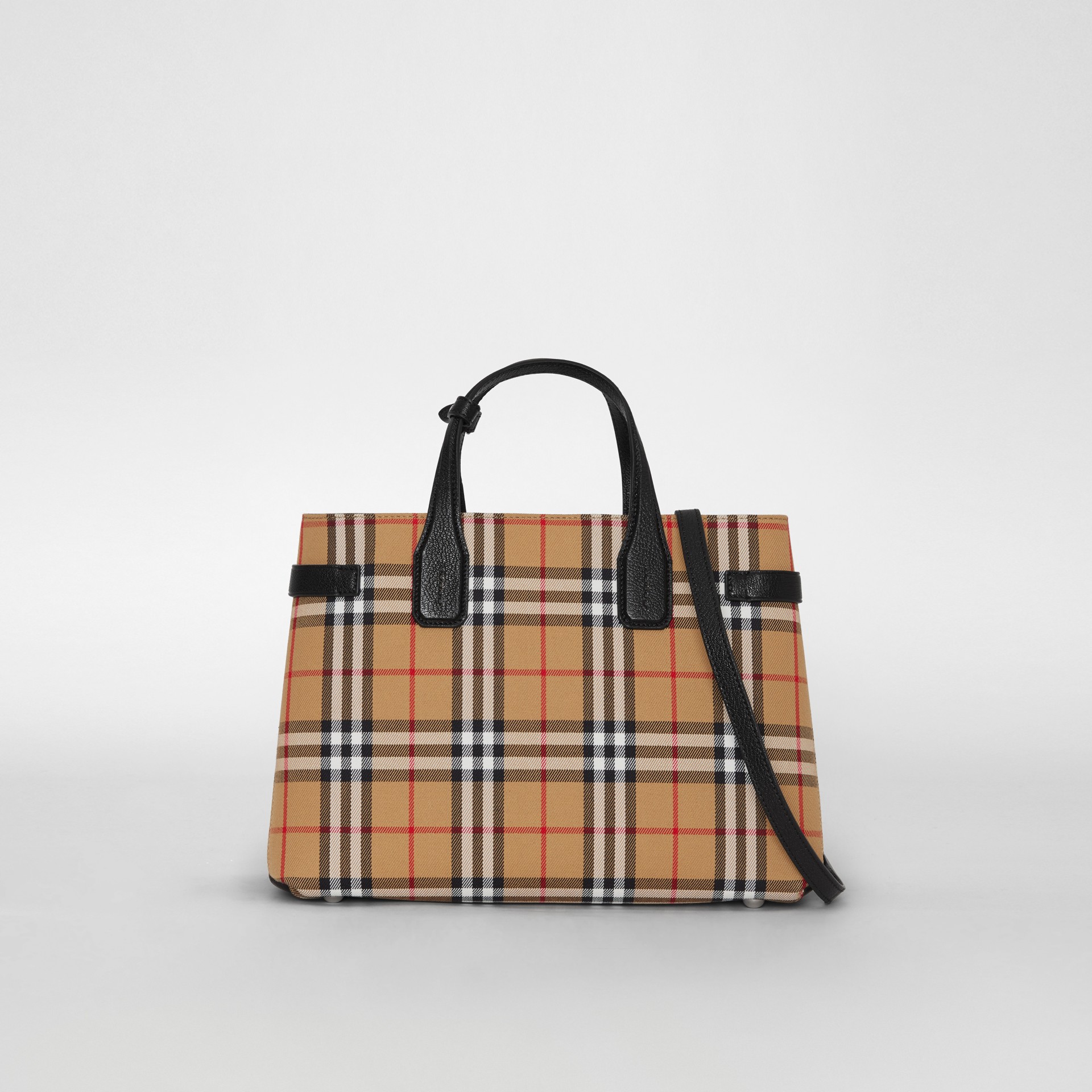 burberry medium banner leather tote