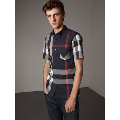 burberry shirt navy