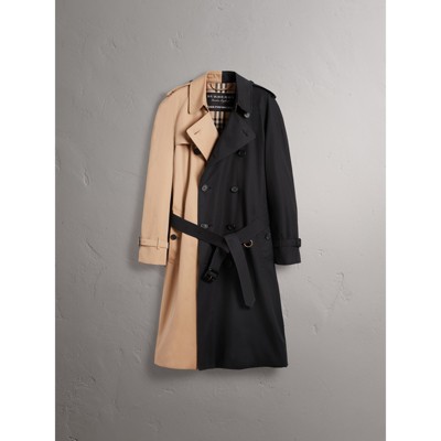 Shop Burberry Gosha X Two tone Trench Coat In Honey