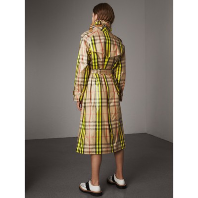 burberry trench coat womens yellow