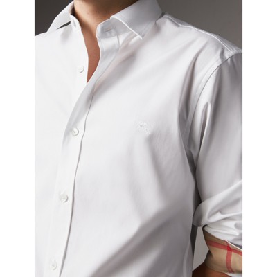 white burberry shirt mens