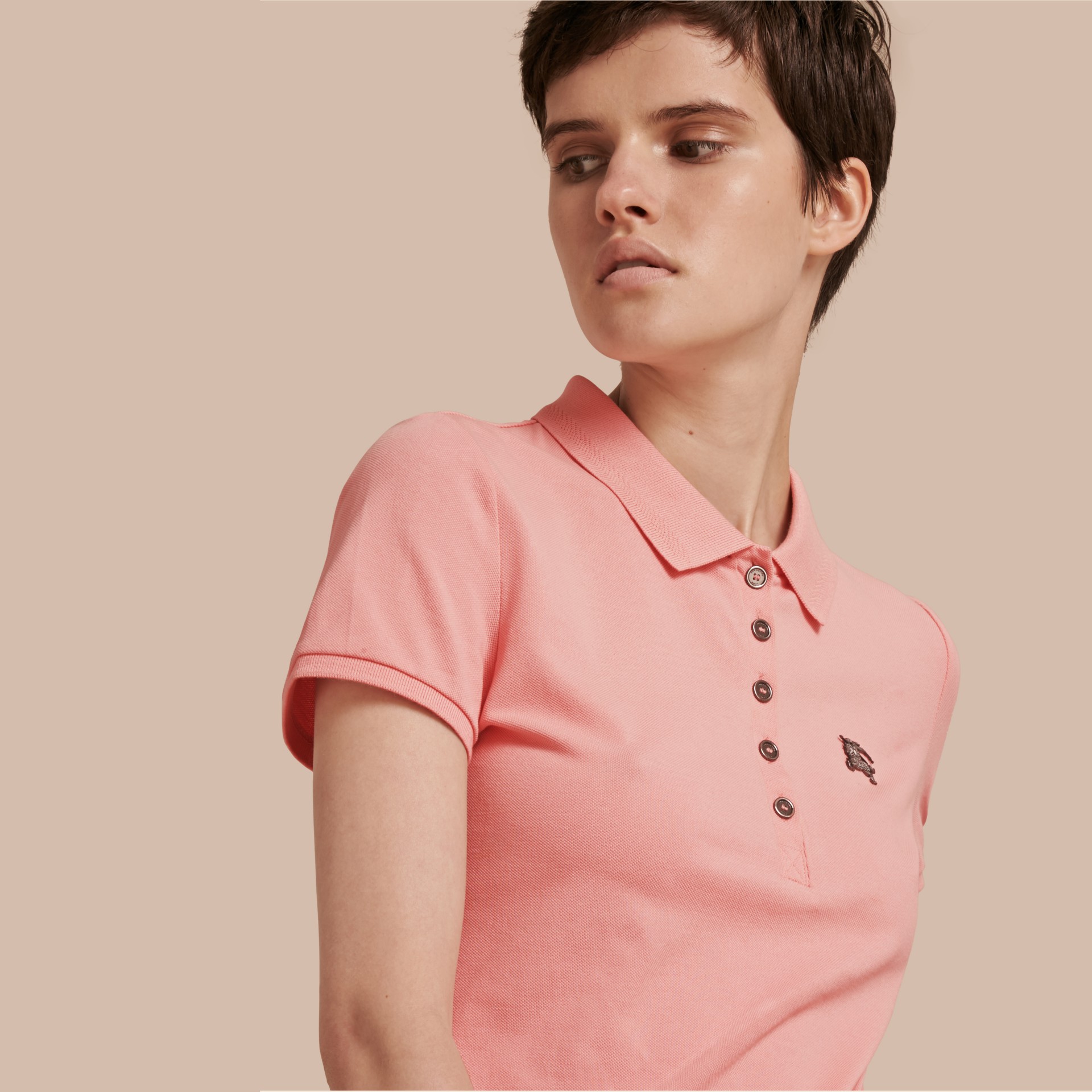 burberry pink polo shirt