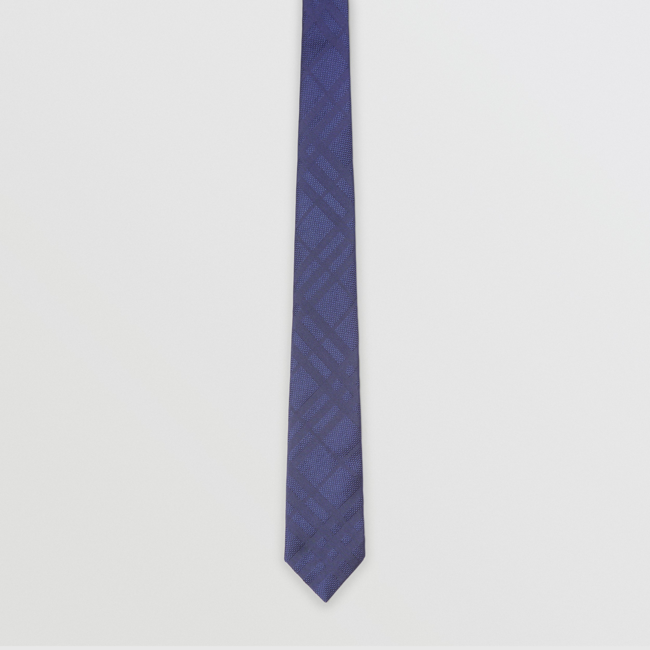 Classic Cut Check Silk Jacquard Tie in Blue - Men | Burberry United States