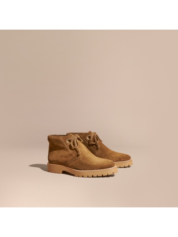 burberry lace up boots
