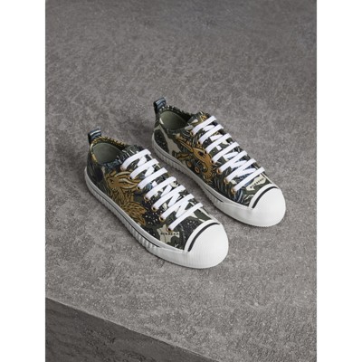 burberry sneakers womens green