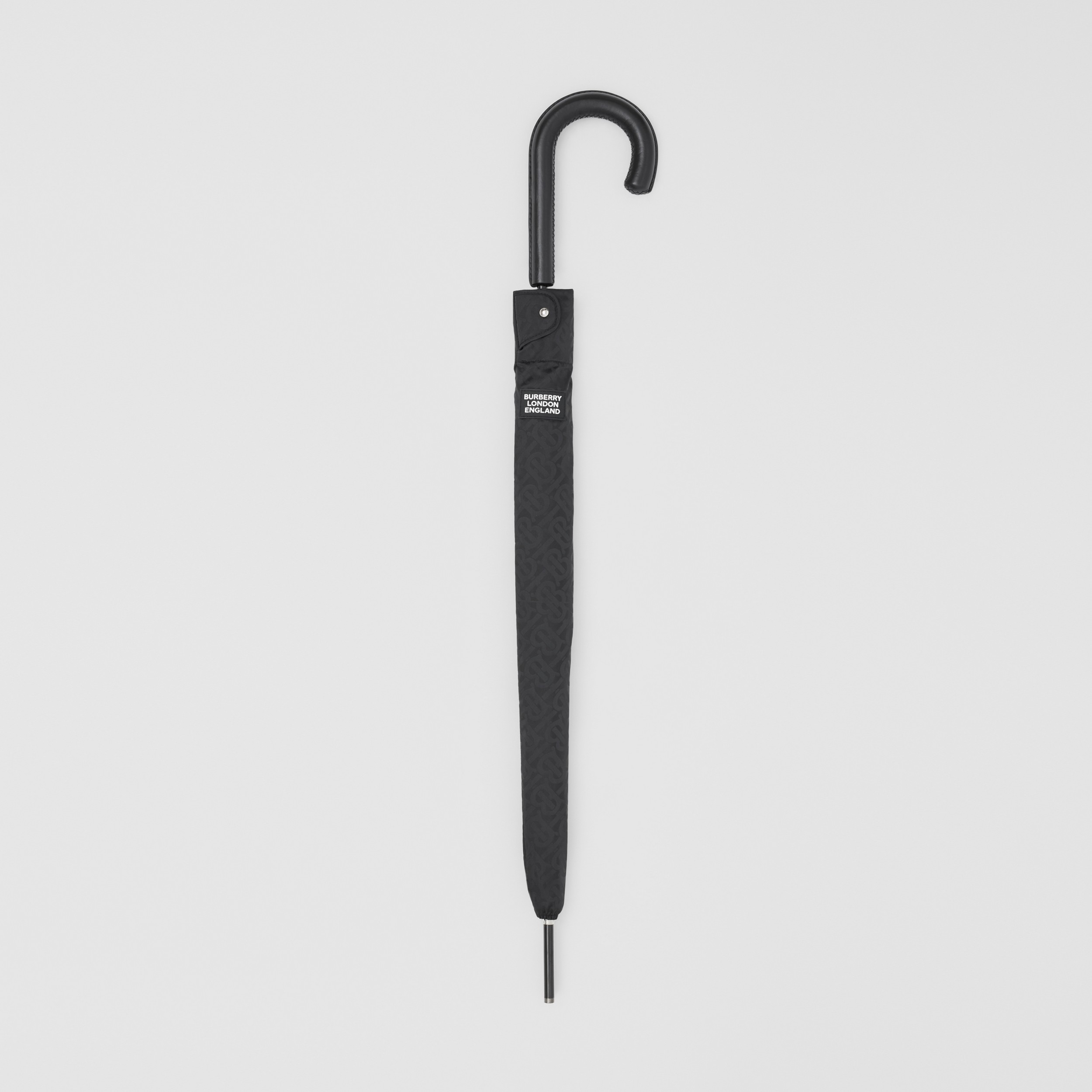 Regenschirm mit Monogrammmuster (Schwarz) | Burberry® - 1