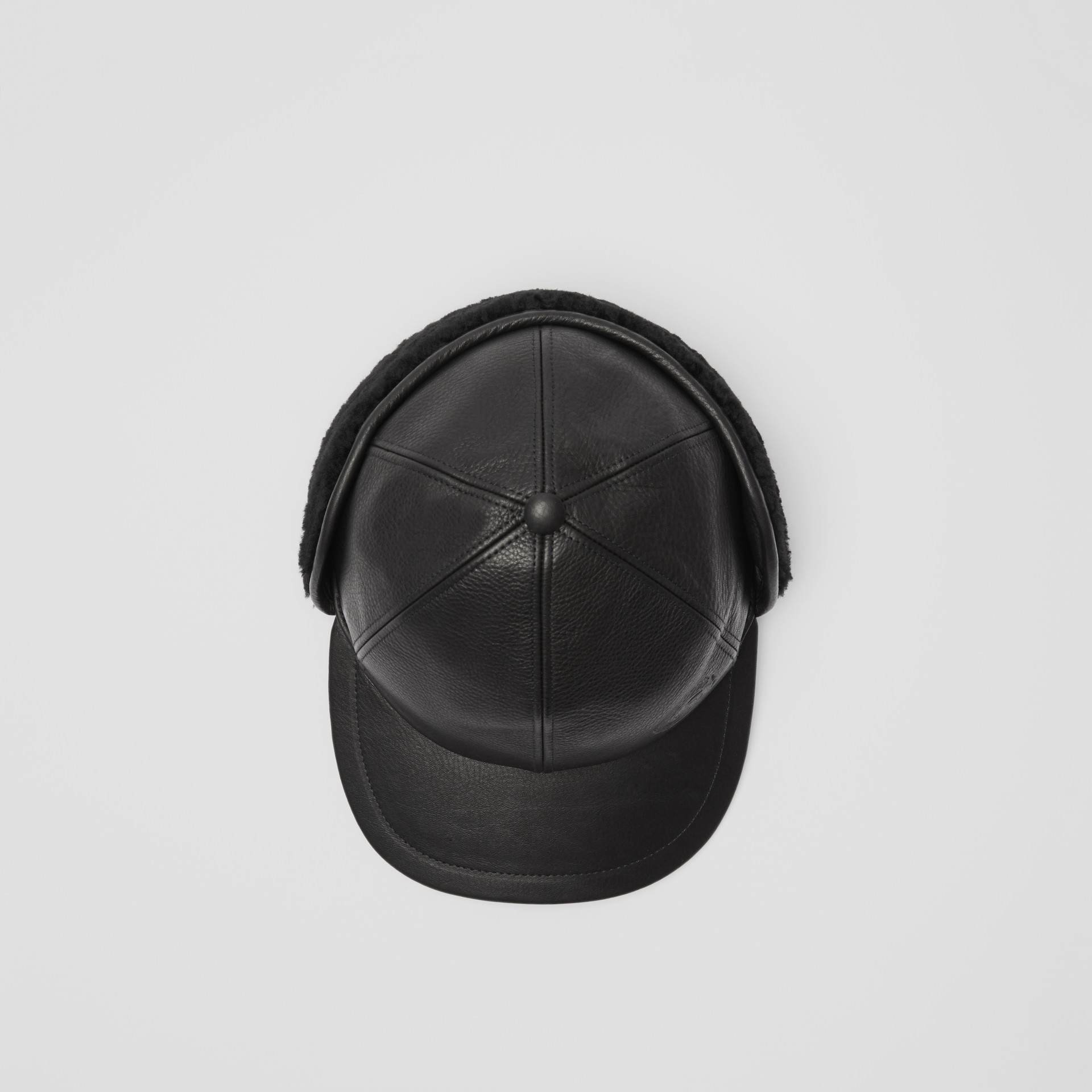 burberry leather hat