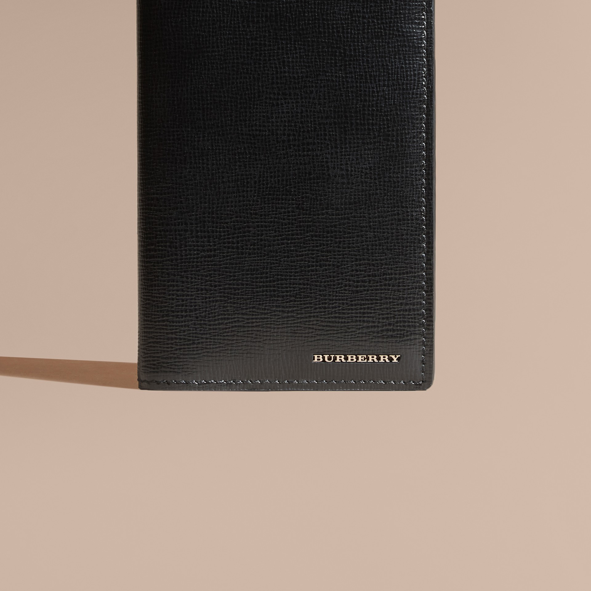 London Leather Continental Wallet Black | Burberry