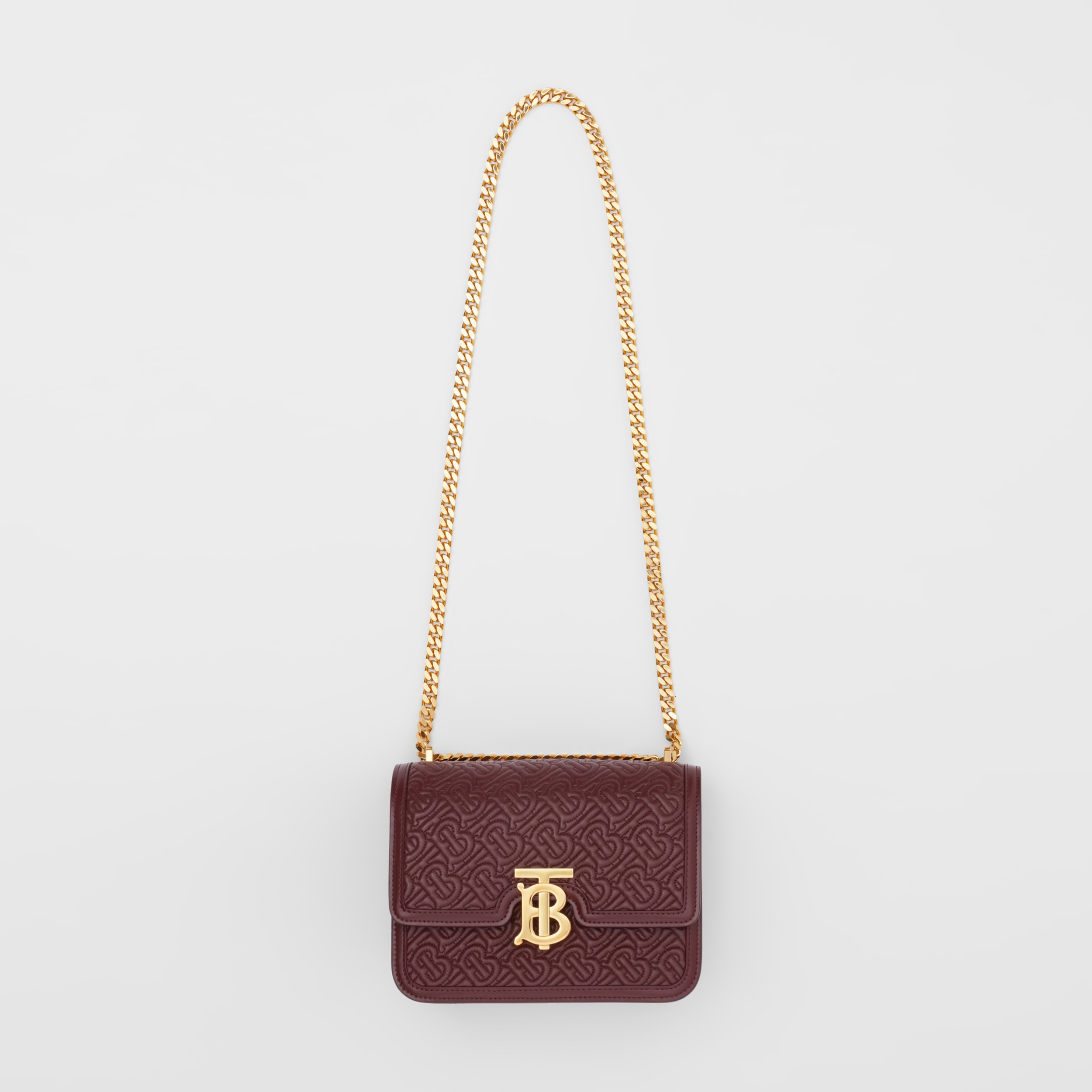 small quilted monogram lambskin tb bag