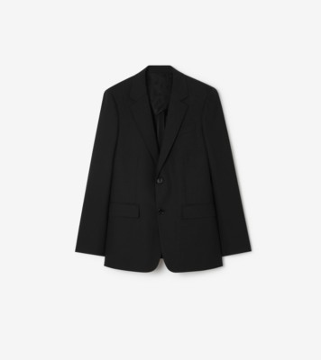Wool Bond Tailored Jacket in Black - Men | Burberry® Official