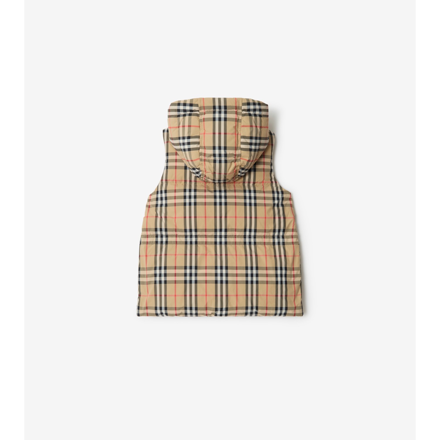 Check Nylon Puffer Gilet - thumbnail 2