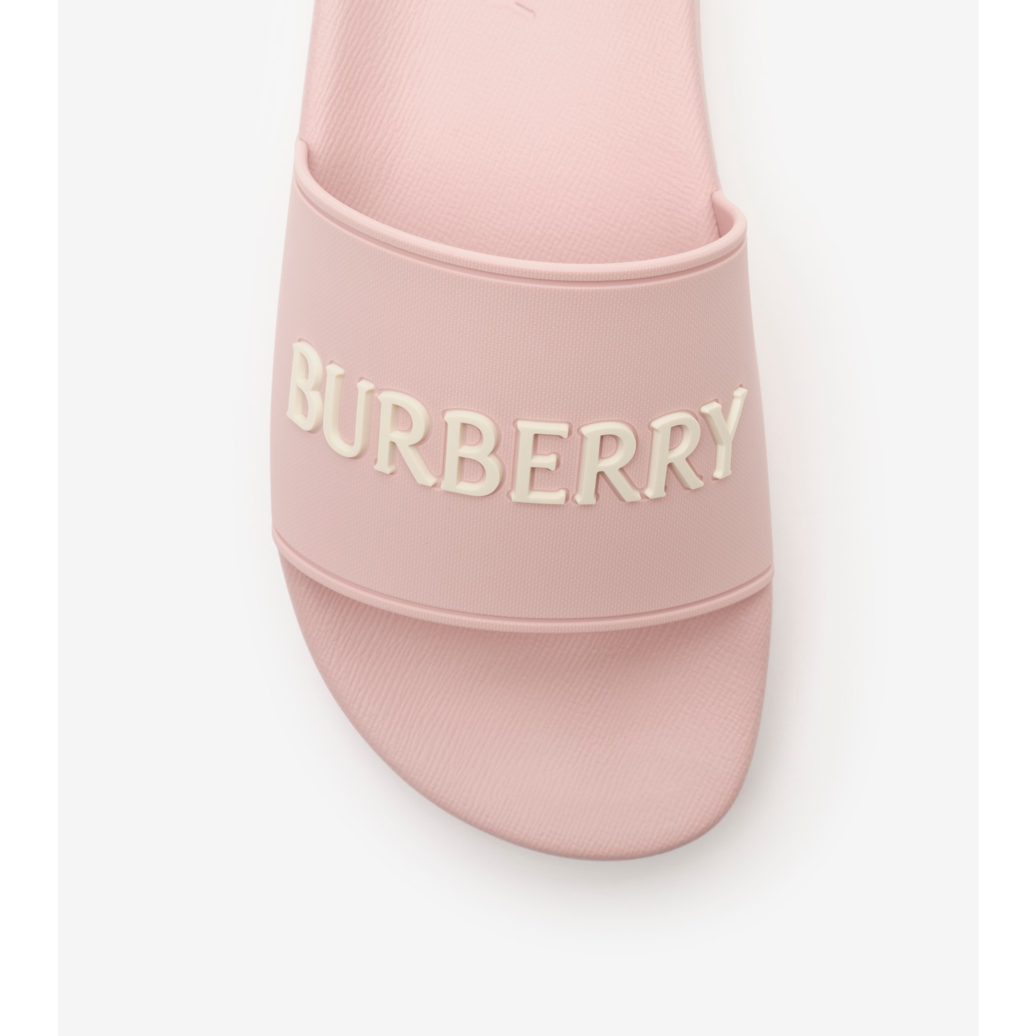 Logo Slides in Candy pink/dove beige - Women | Burberry® Official