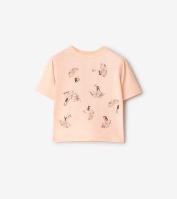 BURBERRY アンブレラ コットンTシャツ 8Y 128cm 新品 アンブレラ ロゴ コットンTシャツ (シェルピンク) | Burberry®公式サイト