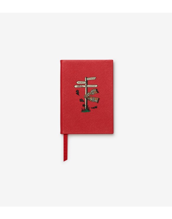 Burberry x Smythson Notizbuch „Soho“ aus Panama-Leder