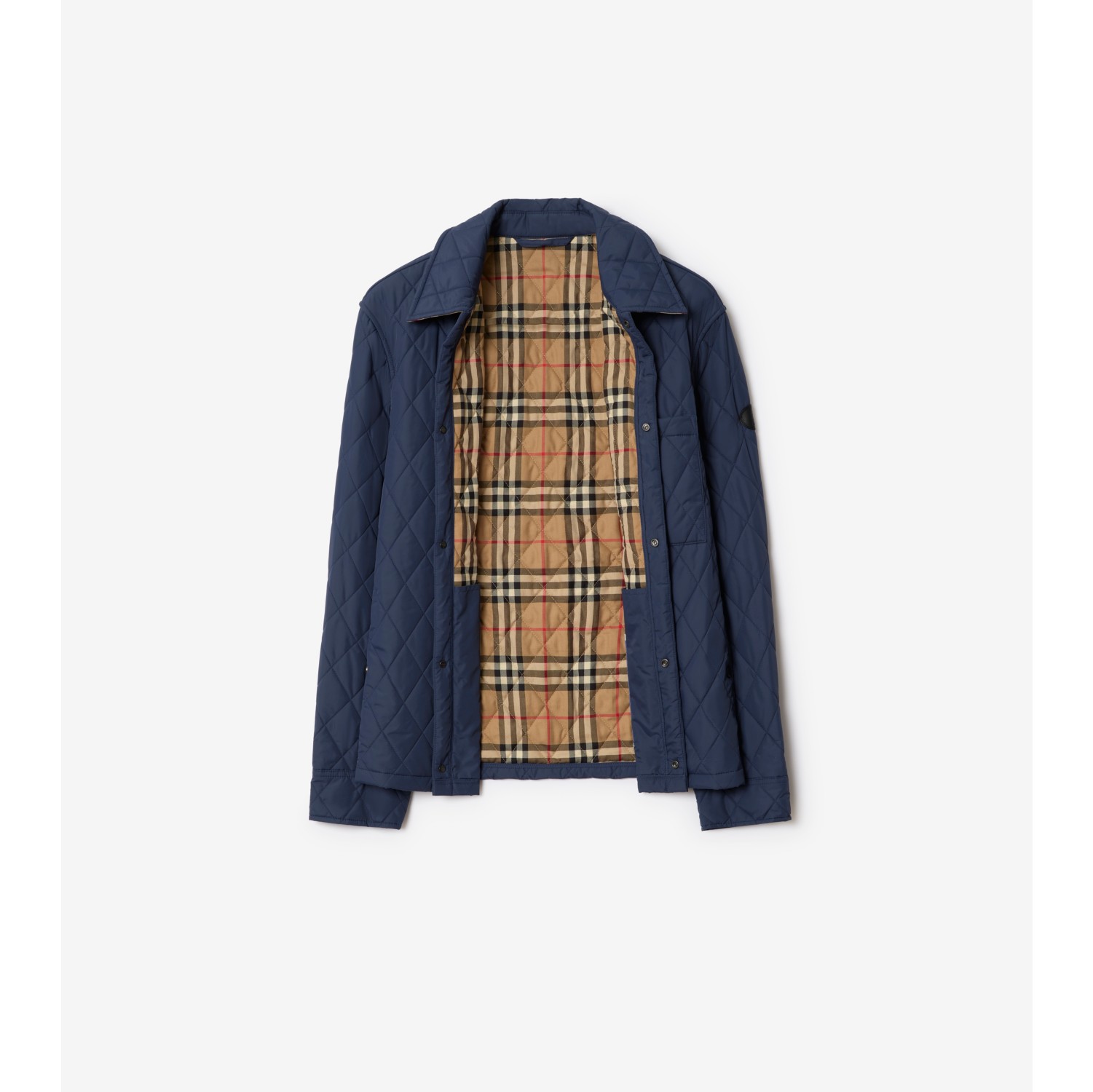Quilted Nylon Towpath Overshirt