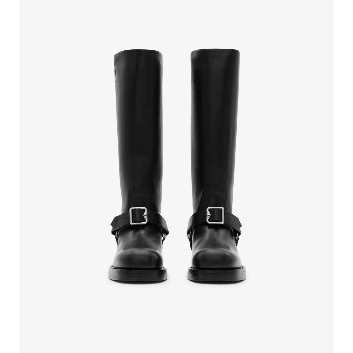 Leather Saddle Tall Boots