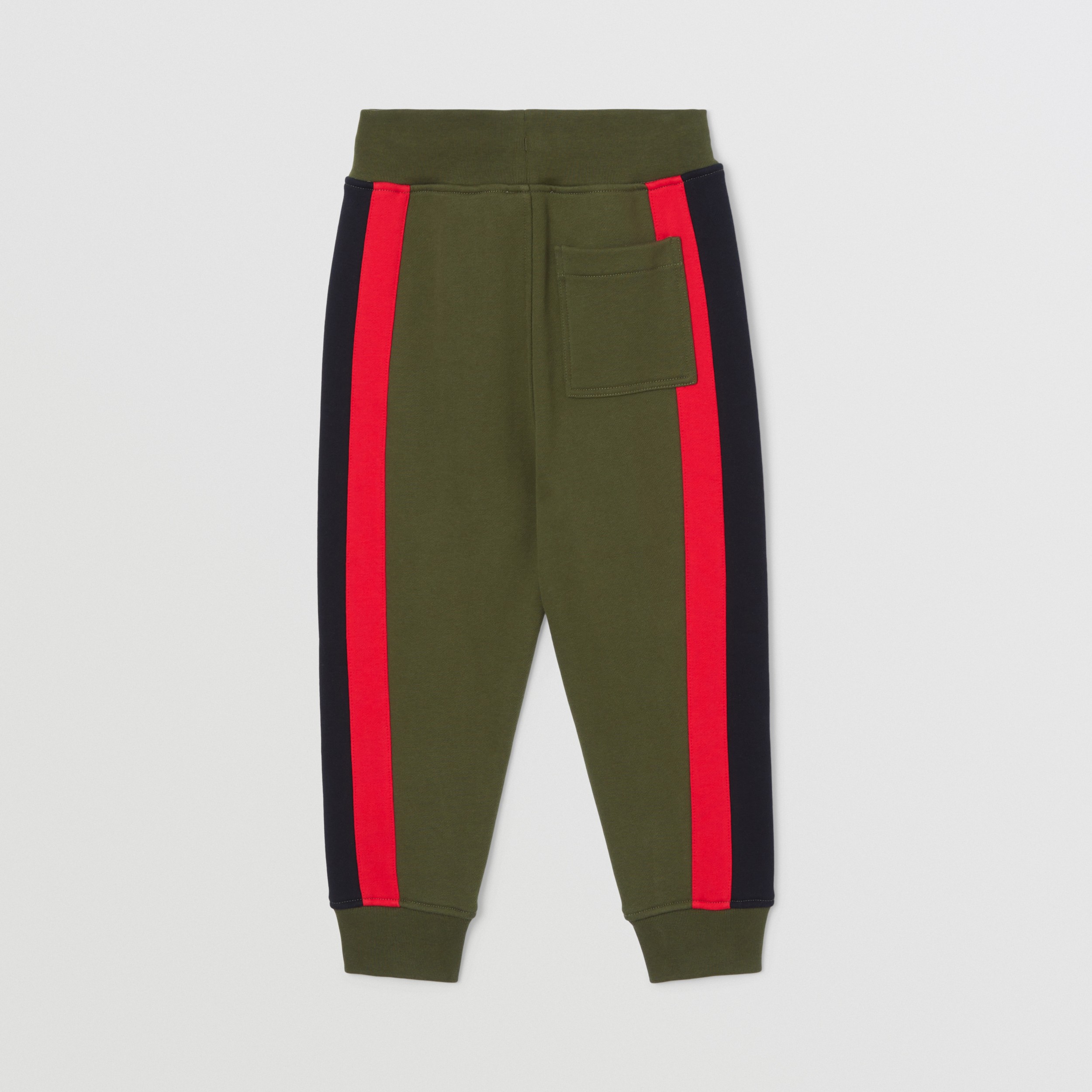 Logo Graphic Cotton Jogging Pants in Dark Olive Green - Children | Burberry® Official - 4