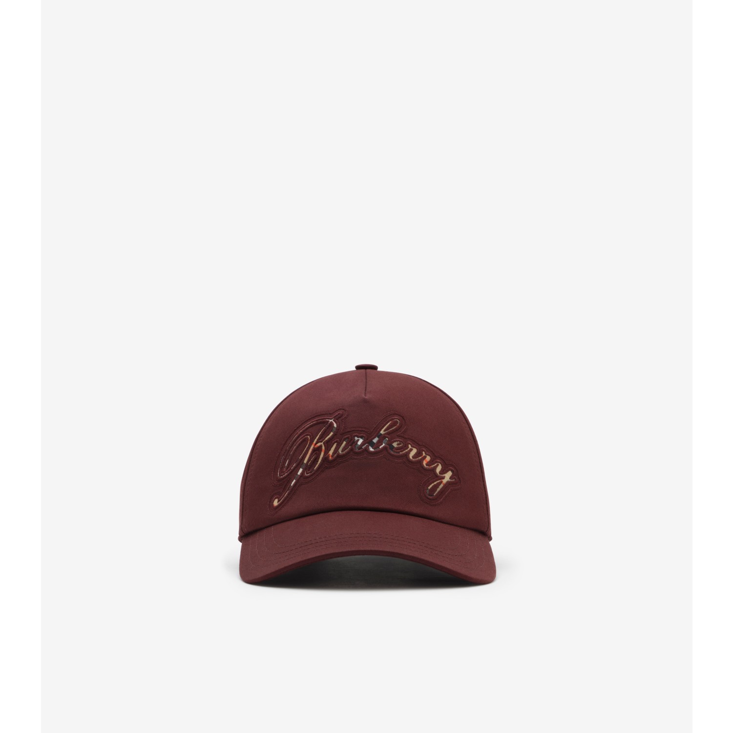 Check Cursive Logo Gabardine Baseball Cap